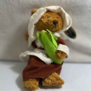 March of Dimes Heather The Pilgrim Bear Plush Stuffed Animal Corn 2002